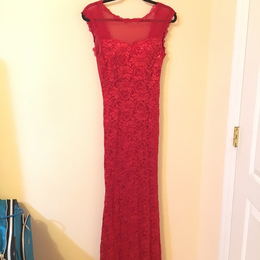Red Sequin Gown - image 2